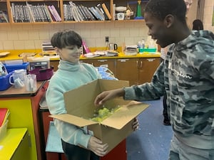 Student led fruit distrubution